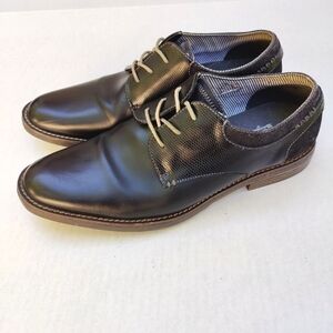 Penguin by Munsingwear Waylon Black Derby Oxfords Leather Mens Shoes Size 12